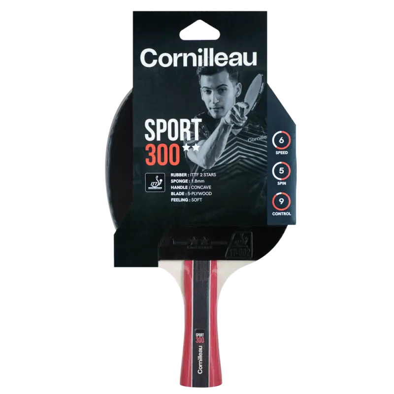 Raquette de ping-pong loisir Sport 300 pour clubs et associations