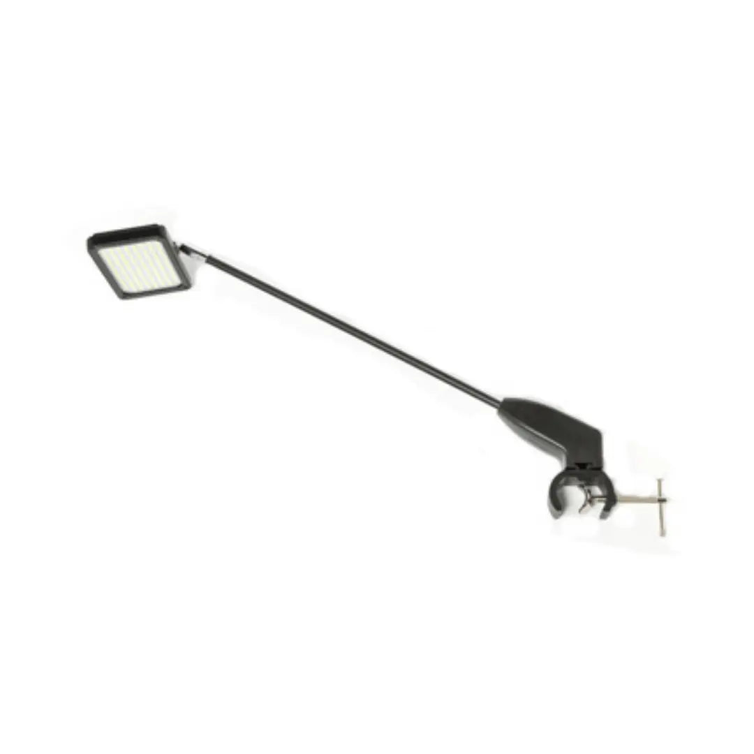 Spot led sur perche noir + fixation etau ronde france collectivités