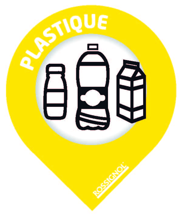 Lot de 10 stickers de tri sélectif Collec