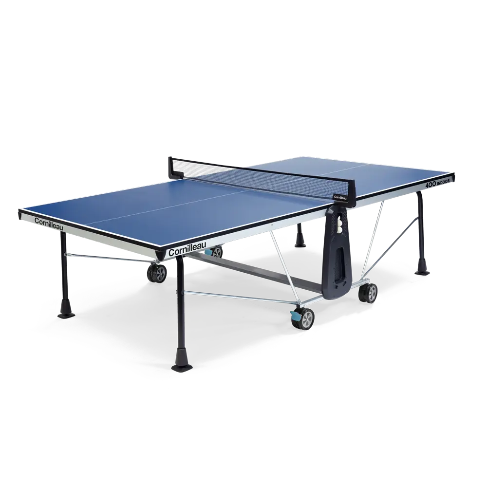Cornilleau 400 Indoor, table de ping-pong d'intérieur à plateau bleu