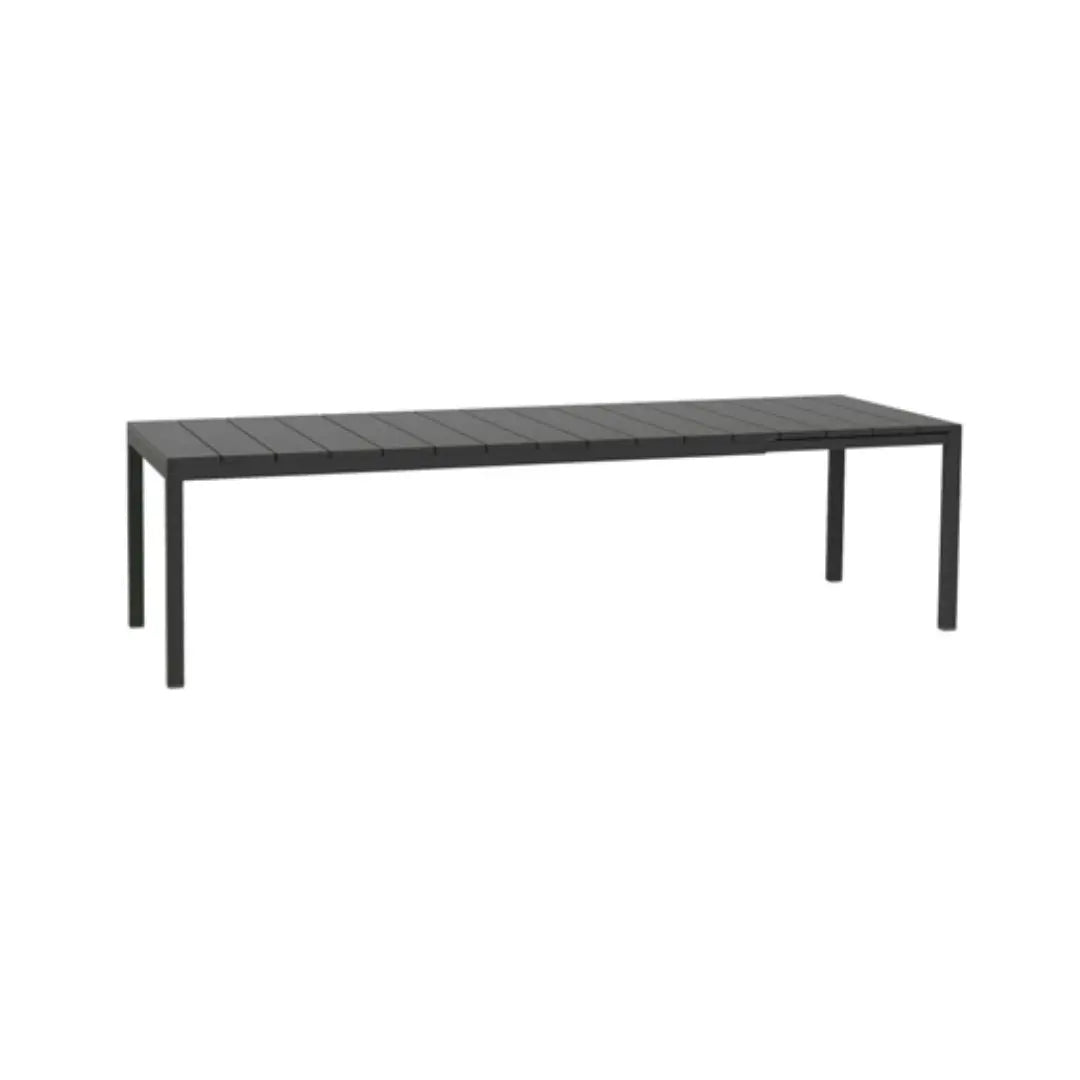 Table à rallonge en aluminium piètement carré Rio france collectivités