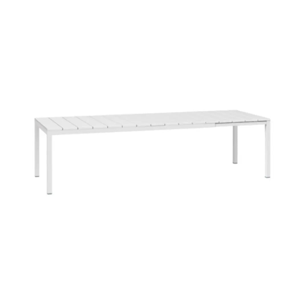 Table à rallonge en aluminium piètement carré Rio france collectivités