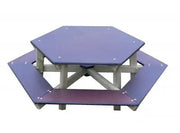 Table de pique nique enfant Hexagonale france collectivités