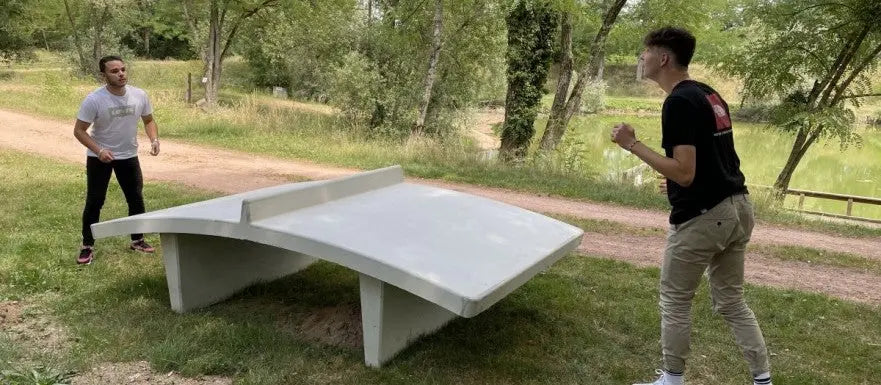 Table de jeux béton Tekfoot france collectivités