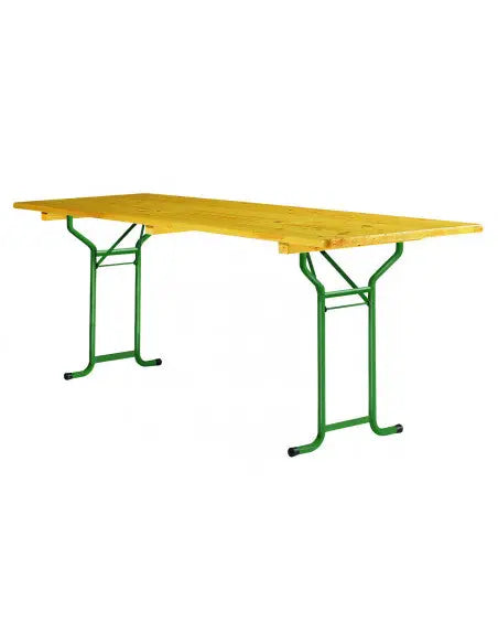 Table bois pliante tubulaire 220 x 80 cm - France Collectivités