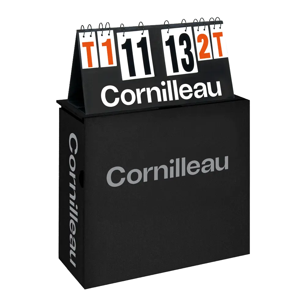 Table d'arbitrage de tennis de table Cornilleau noire