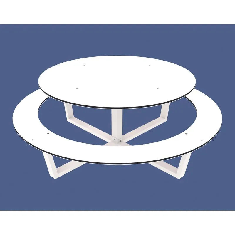Table pique-nique acier et compact enfant Tout-en-rond