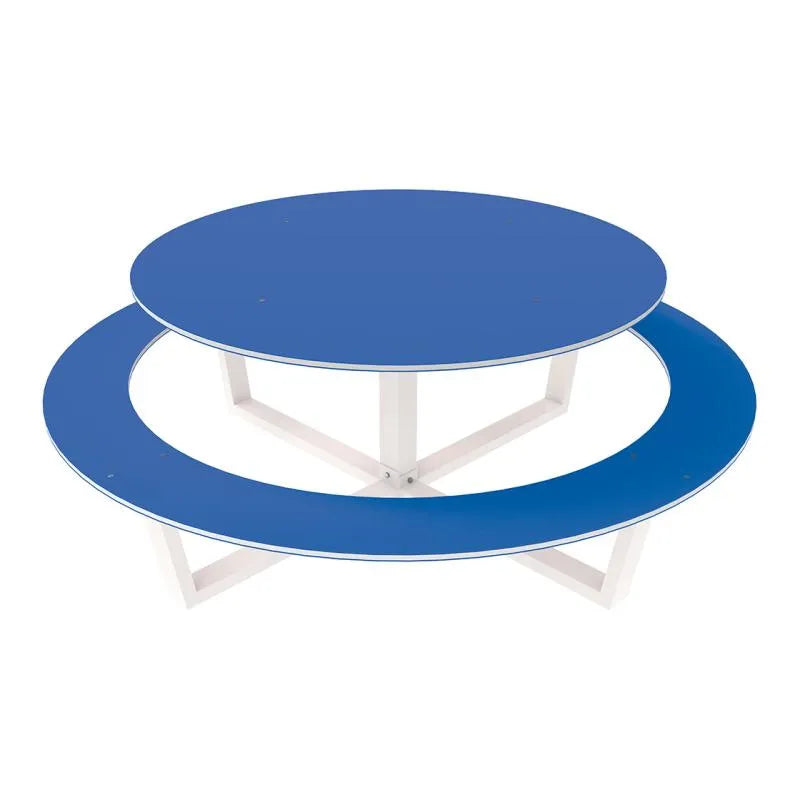 Table pique-nique acier et compact enfant Tout-en-rond