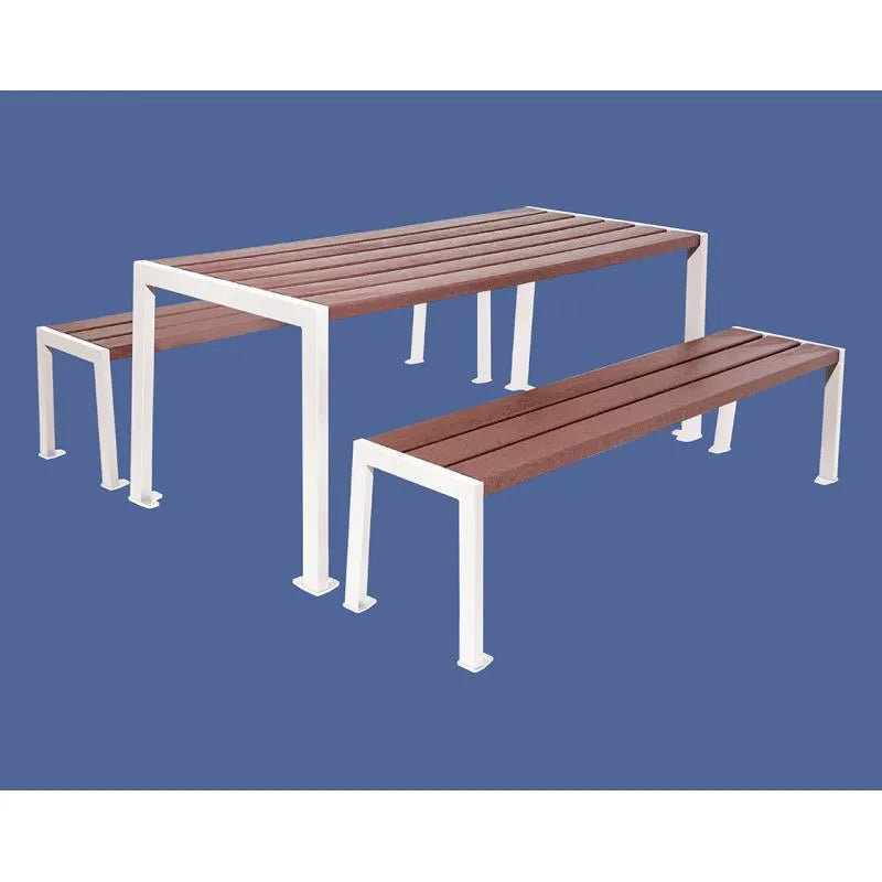 Table de pique-nique Silaos® acier et plastique recyclé Procity