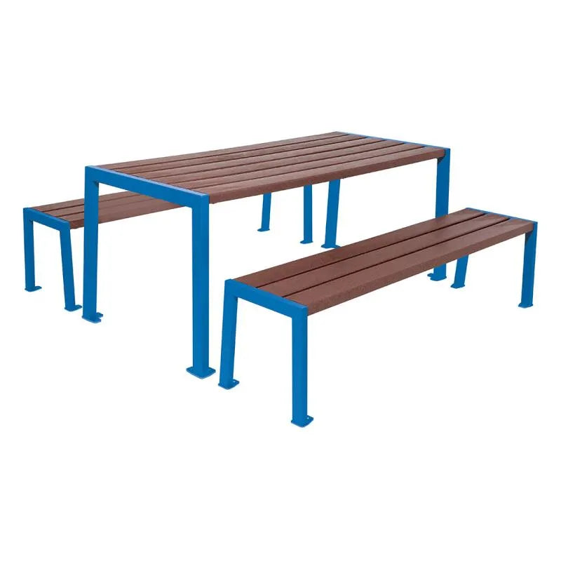 Table de pique-nique Silaos® acier et plastique recyclé Procity