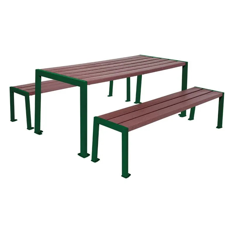 Table de pique-nique Silaos® acier et plastique recyclé Procity