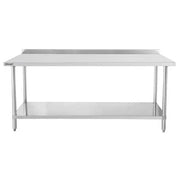 Table de travail inox 600 avec dosseret Casselin