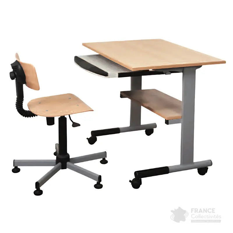 Table informatique mobile avec tablette support clavier france collectivités