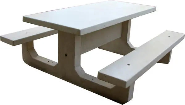 Table rectangle béton