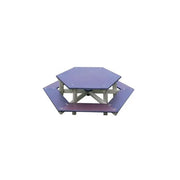Table de pique nique enfant Hexagonale-ht 30 cm - France Collectivités