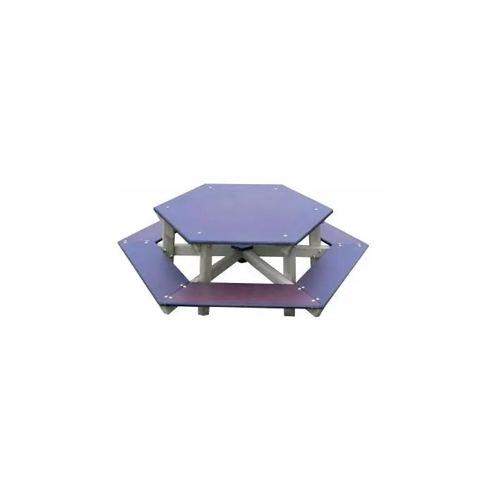 Table de pique nique enfant Hexagonale-ht 30 cm - France Collectivités