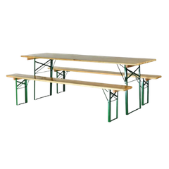 Table et banc brasserie