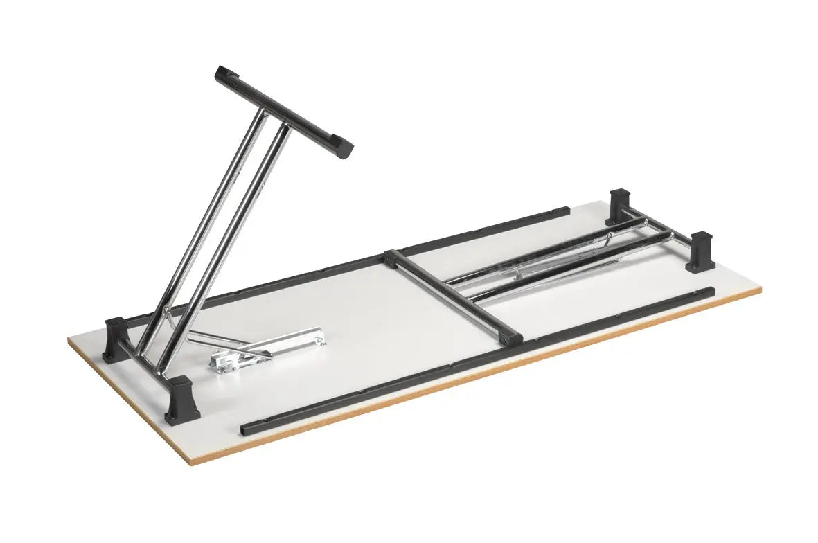 Table pliante mélaminée pieds chromés - France Collectivités
