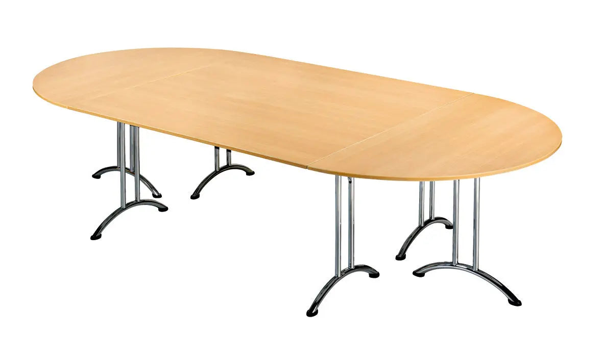Table pliante stratifiée pieds courbés chromés - France Collectivités