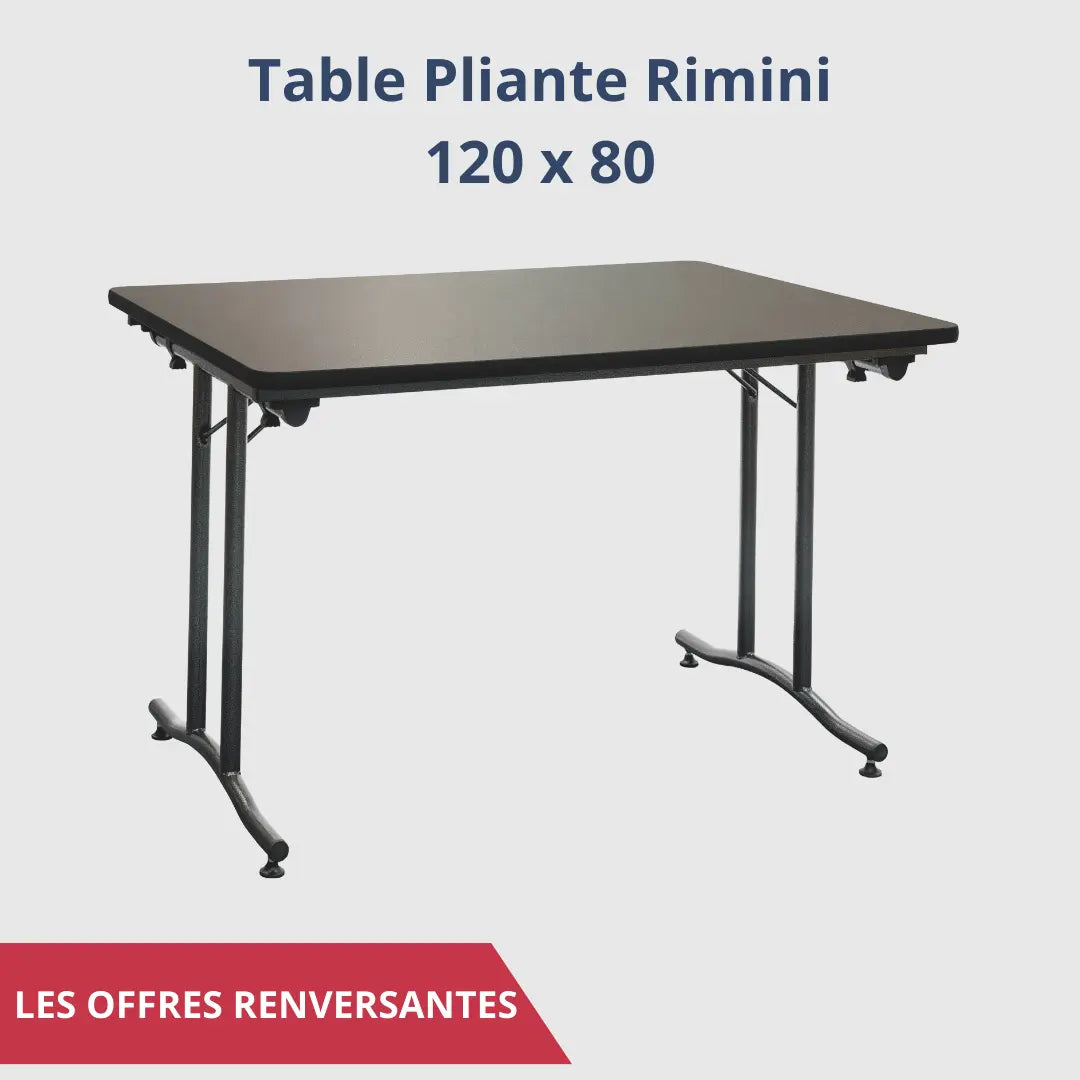 Promo tables Rimini 120 x 80 cm france collectivités