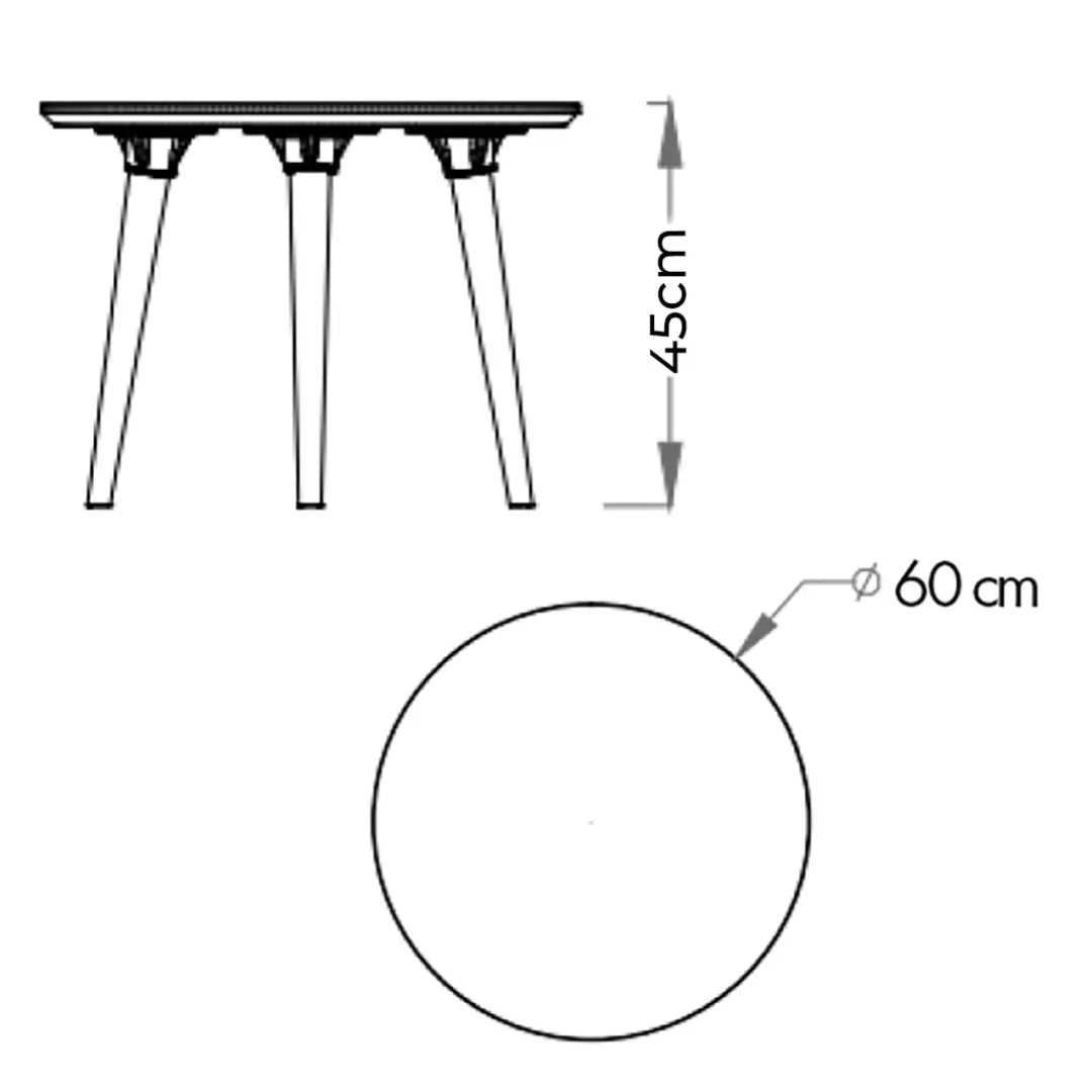 Table basse ronde GIRO france collectivités