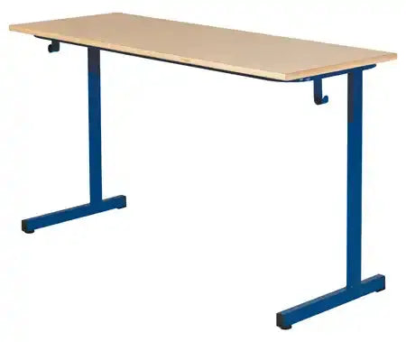 Table scolaire BELI 2 places 130 x 50 cm pour deux élèves