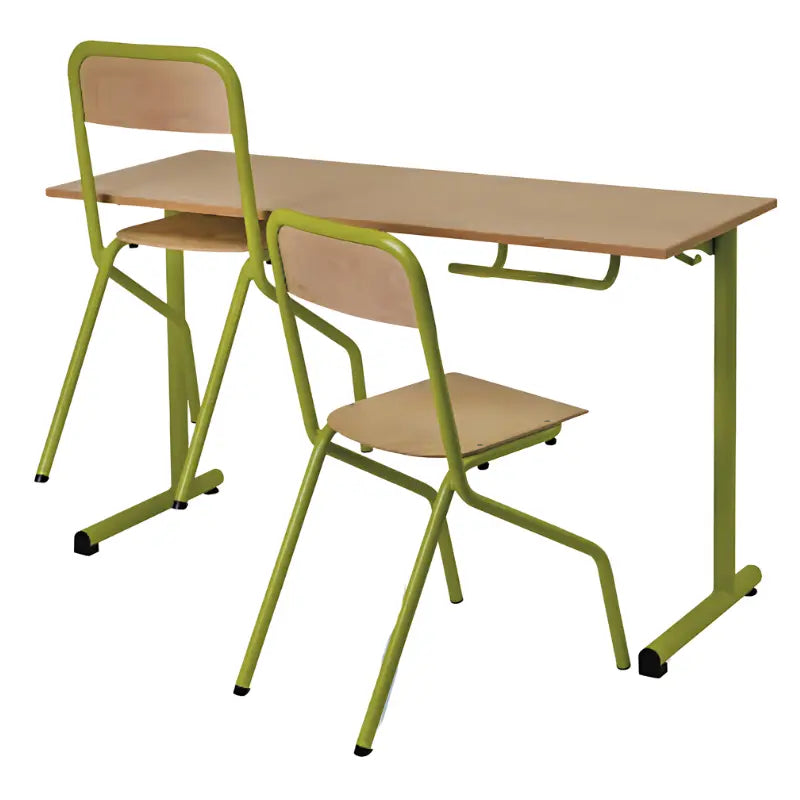 Table scolaire élémentaire avec appui sous table Azur france collectivités