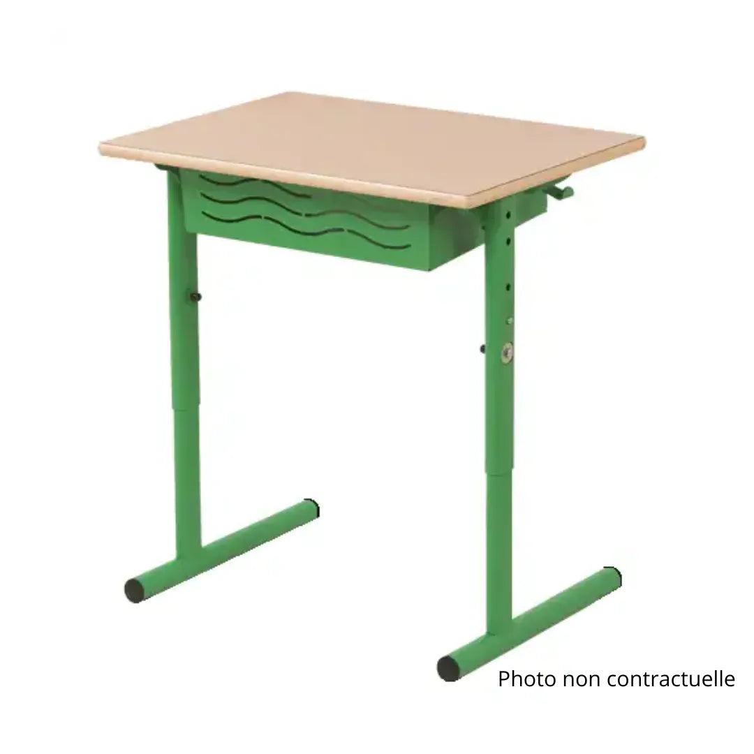 Table scolaire réglable VELA avec casier