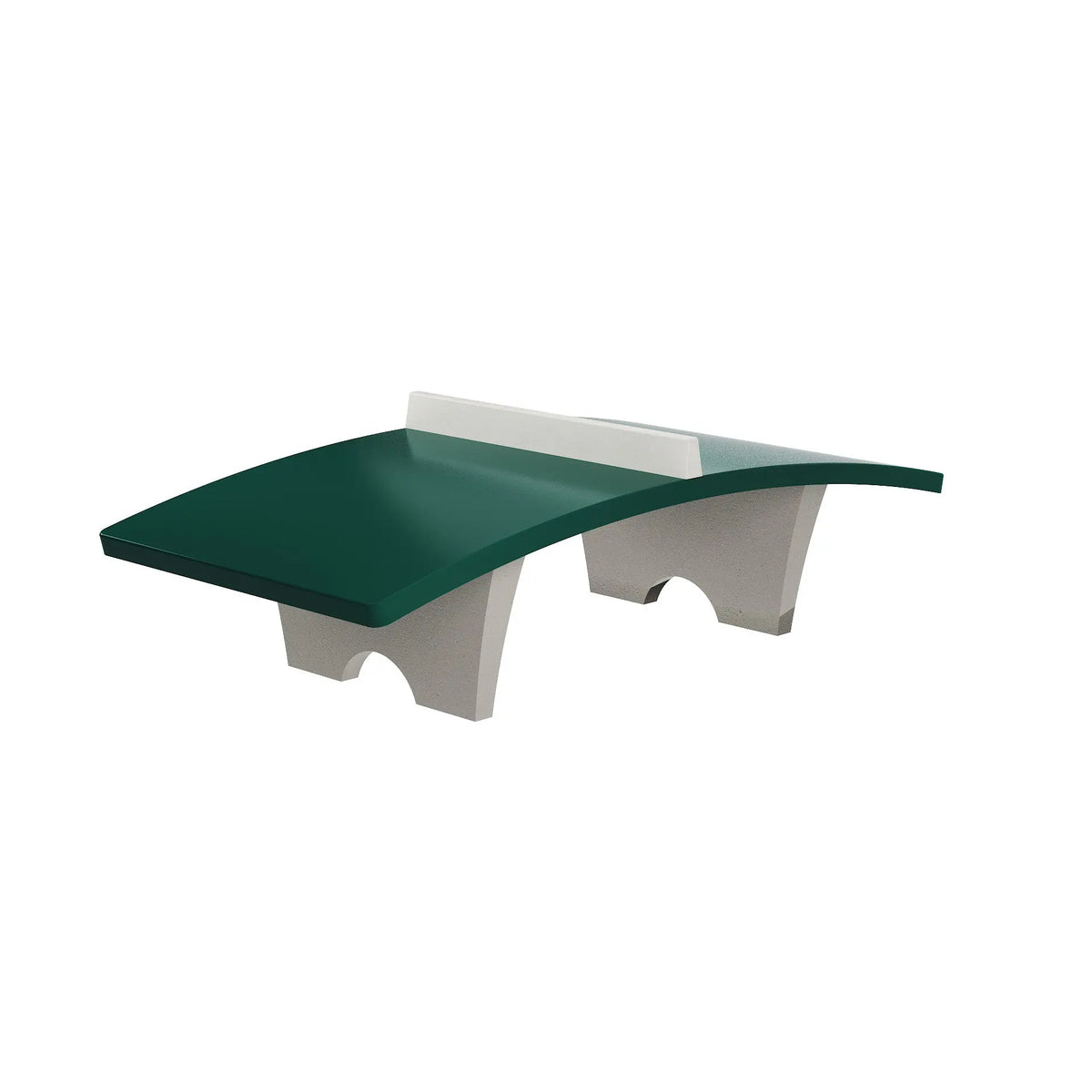Table de teqball Balleo béton gris sablé avec filet en béton