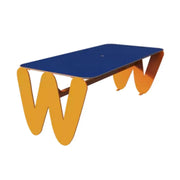 Table en acier rectangle lettre "W" pour enfants - TINY france collectivités