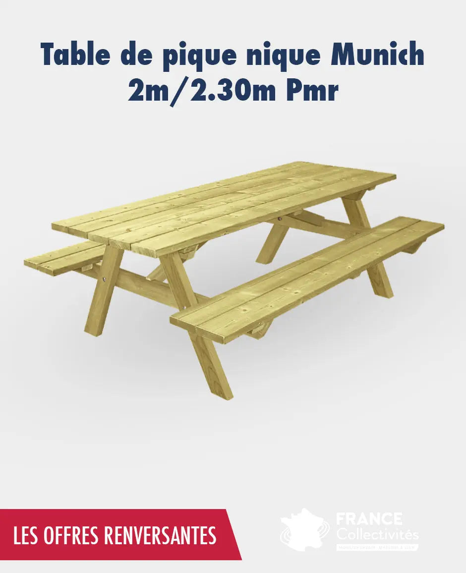Promo table pique nique Munich - France Collectivités