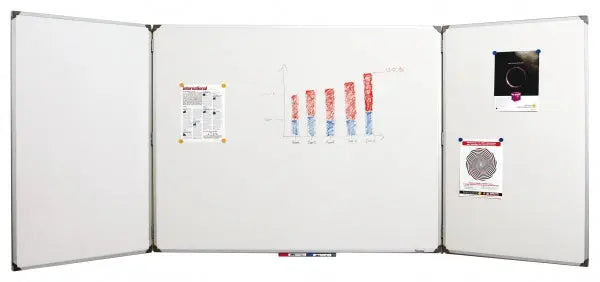 Tableau Triptyque Blanc émaillé france collectivités