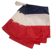 Guirlande tricolore drapeau France 5 ou 10 m france collectivités