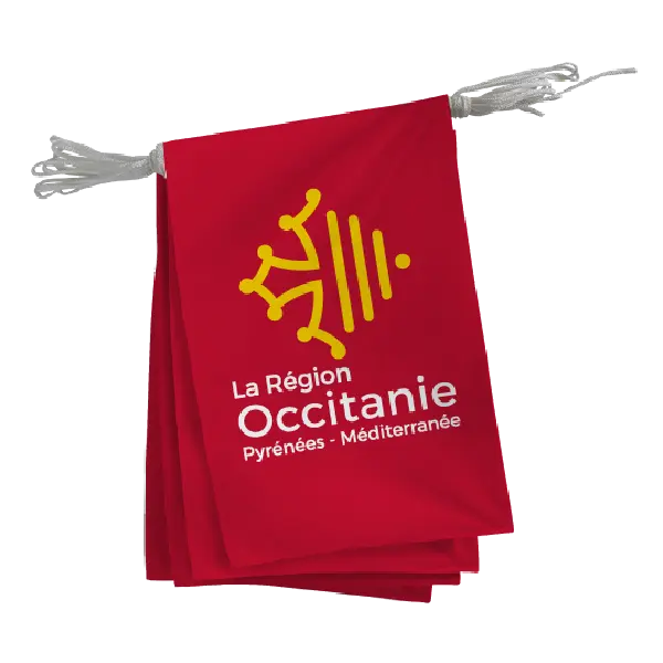 Guirlande des régions 5 ou 10 m france collectivités