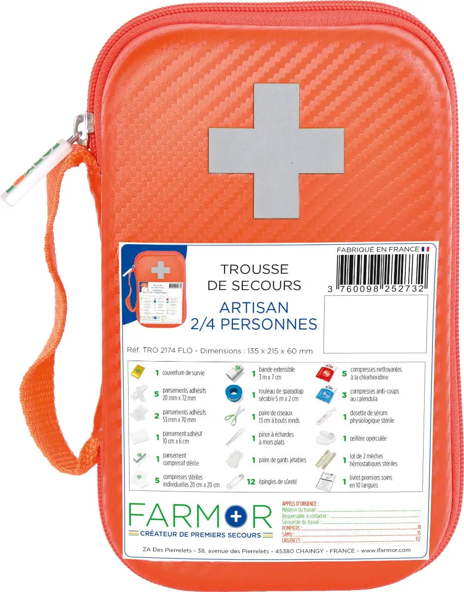 Trousse de secours "Artisan" 2/4 personnes france collectivités