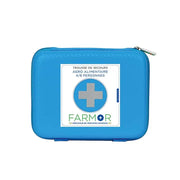 Trousse premiers secours Agroalimentaire Restauration 4/8 personnes Farmor TRO 2730 AGR en PU bleu fluo à poignée