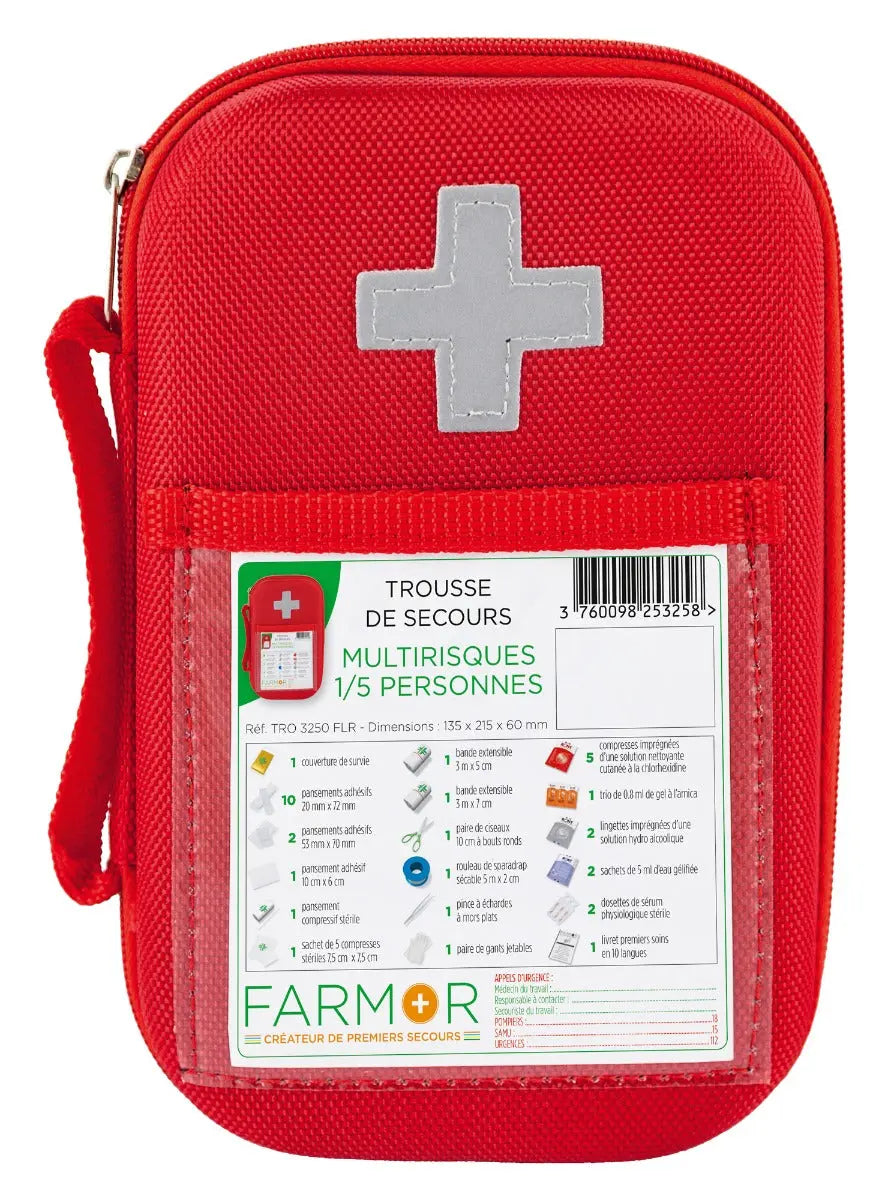 Trousse de secours "Universelle" 1/5 personnes france collectivités