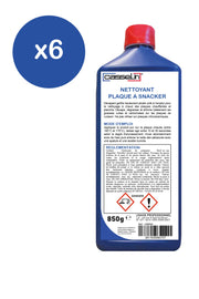 Lot de 6 flacons de nettoyant décapant pour plaque à snacker