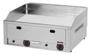 Plancha gaz chromée 60 cm à deux zones de cuisson en inox