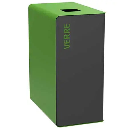 Corbeille pour tri sélectif support sac sur glissière 75L et 90L Cubatri - France Collectivités