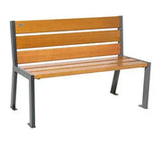 Banc bois et acier Silaos