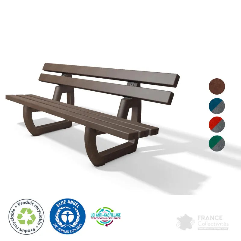 Banc en plastique recyclé Tivoli