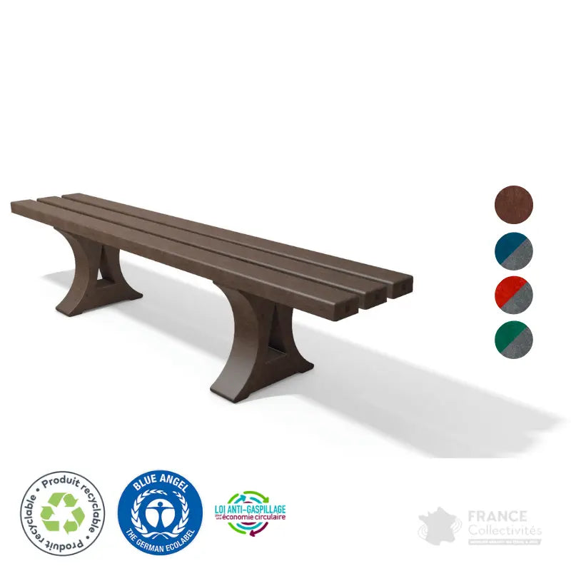 Banquette en plastique recyclé Tivoli