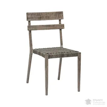 Chaise alu assise tressée Toledo france collectivités