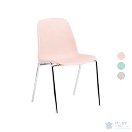 Chaise coque polypro Charlotte pastel - France Collectivités