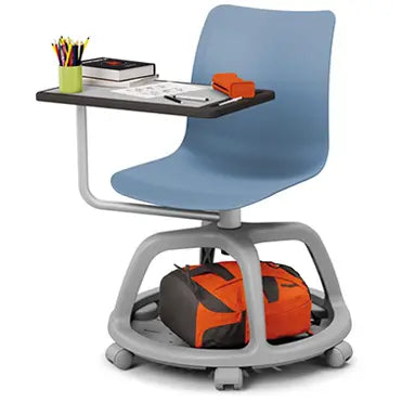Chaise mobile avec tablette College france collectivités