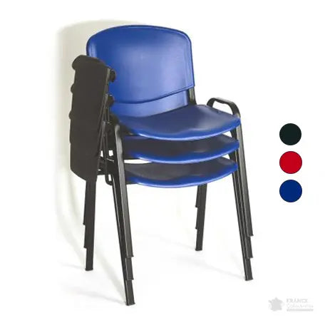 chaise de conférence plastique avec tablette - France Collectivités