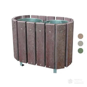 Corbeille plastique recyclé 2 x 48L Alloa