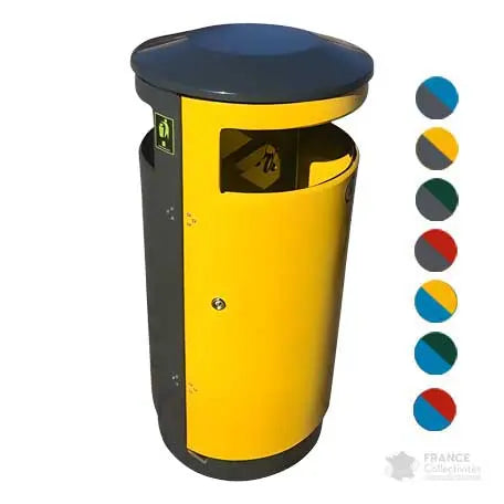 Corbeille Australia slide tri sélectif 2 flux