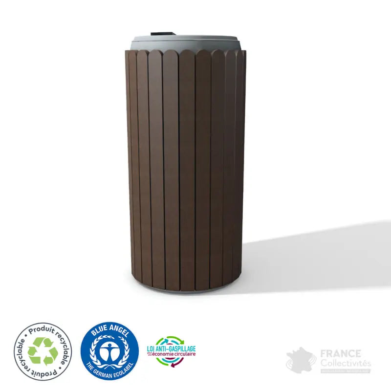 Corbeille en plastique recyclé 130L Stora